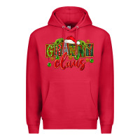Cardinal christmas granny claus Premium Hoodie - FaDigitalArtStudio