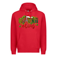 Red christmas granny claus Premium Hoodie - FaDigitalArtStudio