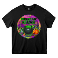 Black halloween round earrings Heavy Core Tee - BundleAndBundleShop