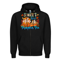 Black Sweet Like Pumpkin Pie Zipper Hoodie - CowhideDigitalArt