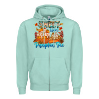 Seafoam Sweet Like Pumpkin Pie Zipper Hoodie - CowhideDigitalArt