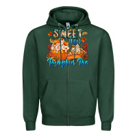 Sports Green Sweet Like Pumpkin Pie Zipper Hoodie - CowhideDigitalArt