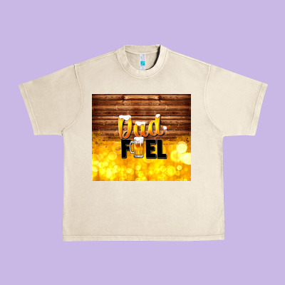 Dad Fuel Father's Day Urban Heavy Tee Designed By Tumblerdesignbyshophia