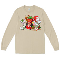 Mushroom christmas joy girl gnome Long Sleeve Tee - CowGirlArtShop