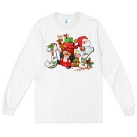 White christmas joy girl gnome Long Sleeve Tee - CowGirlArtShop