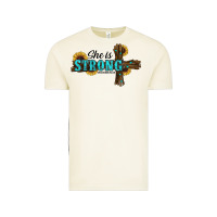 She Is Strong Western Cross Vintage Tee | Teevron