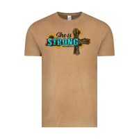 Vintage Camel She Is Strong Western Cross Vintage Tee - RanaPortraitStore