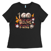Black 100 of days runs Ladies Tee - SublimationCraftShop