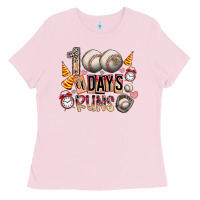 Bubblegum Pink 100 of days runs Ladies Tee - SublimationCraftShop