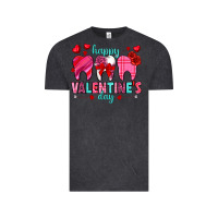 Vintage Black Happy Valentine's Day with teeth Valentine's Day Vintage Tee - HowdyJamesFarm