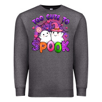 Charcoal Heather too cute spook Premium Sweatshirt - Artiststas