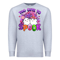 Heather Grey too cute spook Premium Sweatshirt - Artiststas