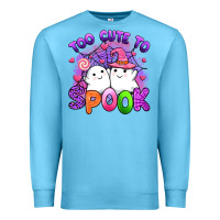 Ocean Blue too cute spook Premium Sweatshirt - Artiststas