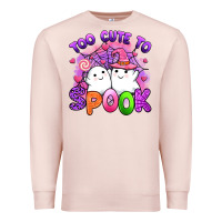 Pale Pink too cute spook Premium Sweatshirt - Artiststas
