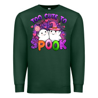 Sports Green too cute spook Premium Sweatshirt - Artiststas
