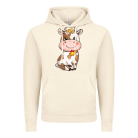 Vintage Artic Cartoon Cow Vintage Hoodie - HowdyJamesFarm