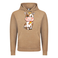 Vintage Coffee Cartoon Cow Vintage Hoodie - HowdyJamesFarm