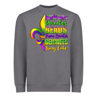 Storm mardi gras parades beads french quarter beignets Heavyweight Sweatshirt - FaDigitalArtStudio