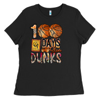 Black 100 of days slam dunks Ladies Tee - SublimationCraftShop