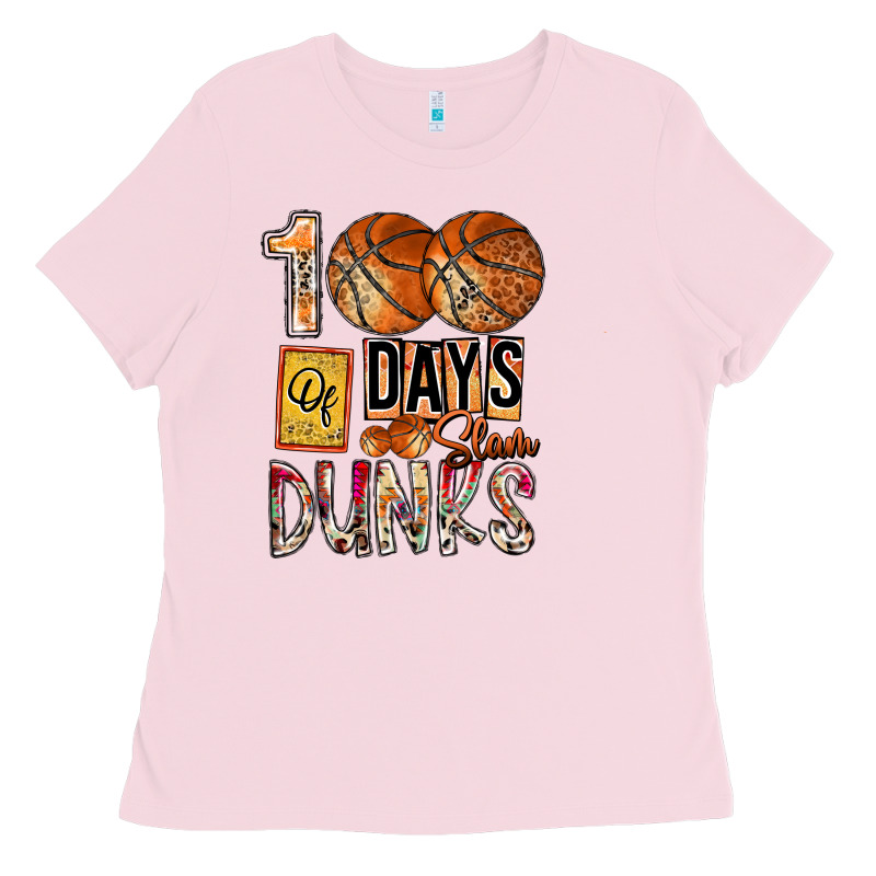 100 Of Days Slam Dunks Ladies Tee by SublimationCraftShop | Teevron
