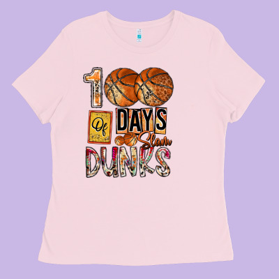 100 Of Days Slam Dunks Ladies Tee Designed By Sublimationcraftshop