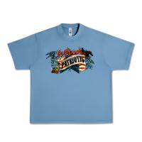 Pebble Blue I'm not drunk I'm patriotic Urban Heavy Tee - HowdyJamesFarm