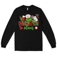 Black dietary claus Long Sleeve Tee - CowGirlArtShop