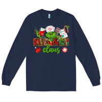 Navy dietary claus Long Sleeve Tee - CowGirlArtShop
