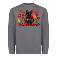 Storm my cat is my valentine valentine's day Heavyweight Sweatshirt - FaDigitalArtStudio