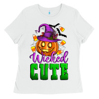 White Wicked cute Ladies Tee - Artiststas