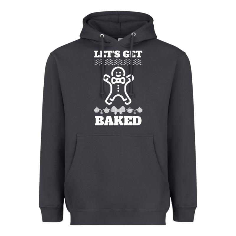 Let's Get Baked Smoking Weed Funny Christmas Gift 1 Heavyweight Hoodie by lanVoArt | Teevron