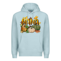 Blue Mist mama pumpkin Premium Hoodie - BundleAndBundleShop