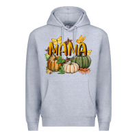 Heather Grey mama pumpkin Premium Hoodie - BundleAndBundleShop