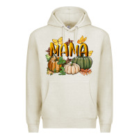 Oatmeal Heather mama pumpkin Premium Hoodie - BundleAndBundleShop