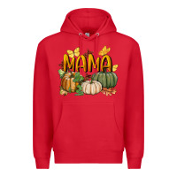 Red mama pumpkin Premium Hoodie - BundleAndBundleShop