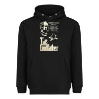 Black The Godfather Heavyweight Hoodie - lanVoArt