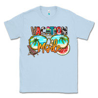 Dusty Blue vacation mode Classic Tee - NancyCooperArtShop