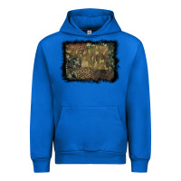 Cobalt camouflage leopard background Urban Hoodie - BarkalooDesign