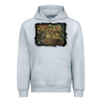 Heather Grey camouflage leopard background Urban Hoodie - BarkalooDesign