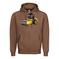 Chestnut Drum Roller Zipper Hoodie - LillyAllenDesigns