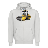 Dove Grey Drum Roller Zipper Hoodie - LillyAllenDesigns