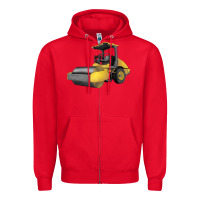 Red Drum Roller Zipper Hoodie - LillyAllenDesigns