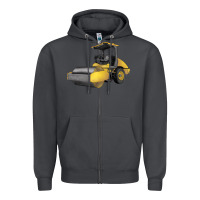 Smoke Drum Roller Zipper Hoodie - LillyAllenDesigns