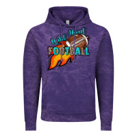 Cloud Purple Wild about Football Vintage Hoodie - HowdyJamesFarm