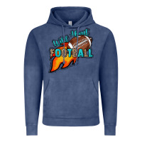 Vintage Denim Wild about Football Vintage Hoodie - HowdyJamesFarm