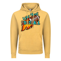 Vintage Mustard Wild about Football Vintage Hoodie - HowdyJamesFarm