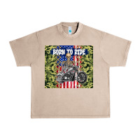 French Oak born to ride Urban Heavy Tee - TumblerDesignByShophia