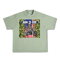 Oil Green born to ride Urban Heavy Tee - TumblerDesignByShophia