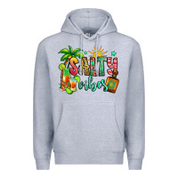 Heather Grey salty vibes tequila summer Premium Hoodie - Jasminsmagicworld