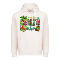 Pale Pink salty vibes tequila summer Premium Hoodie - Jasminsmagicworld